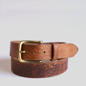 Vintage Embossed Belt | Eagle