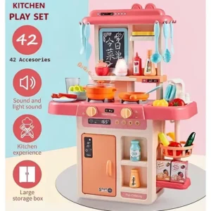 ADKD Kitchen Set Toy with Realistic Lights &